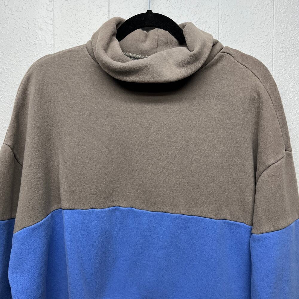 UOF Turtleneck Athleisure Oversized Womens Sweatshirt Small Activewear Soft Cozy - Picture 3 of 12
